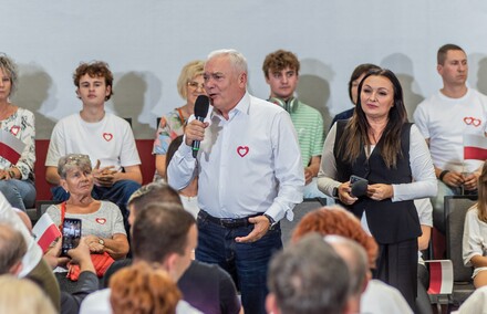 Donald Tusk w Elblągu mówił o porcie