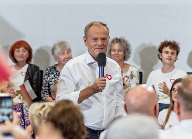 Donald Tusk w Elblągu mówił o porcie