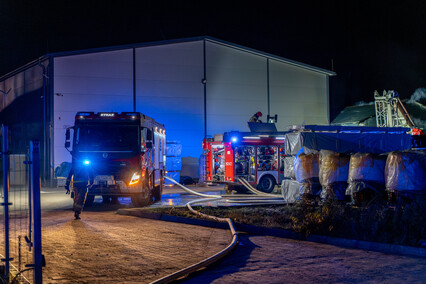 Pożar w hali na Modrzewinie