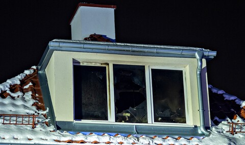 Pożar mieszkania na Chopina