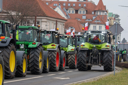 \"Potrzebujemy konkretnych rozwiązań\". Rolnicy protestowali na ulicach Elbląga