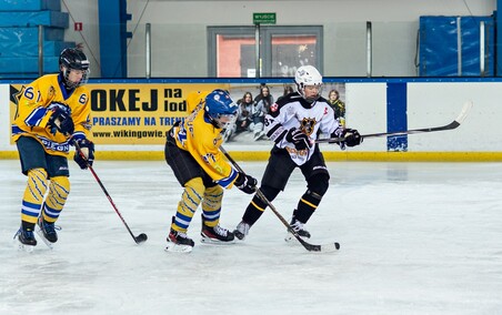 Wikingowie z hokejowym krążkiem