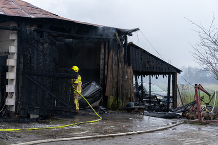 Spłonęła stodoła