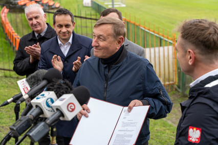 Minister obejrzał stadion