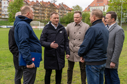 Minister obejrzał stadion