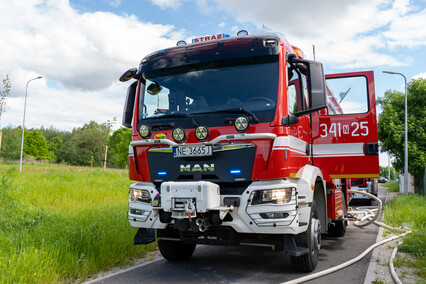 Pożar przy Łęczyckiej