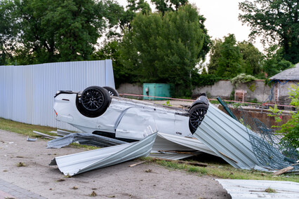 Mustangiem prosto w płot