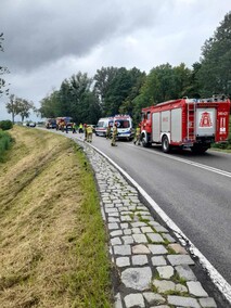 Kolizja na drodze nr 22. Ruch był zablokowany  (aktualizacja) 