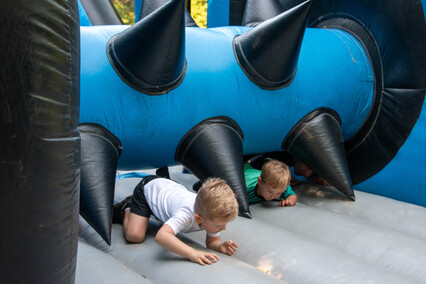 „Mama, dawaj“. Zobacz zdjęcia z Jump&Run w Bażantarni