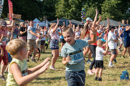 „Mama, dawaj“. Zobacz zdjęcia z Jump&Run w Bażantarni