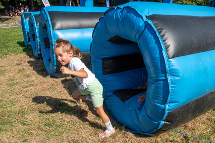 „Mama, dawaj“. Zobacz zdjęcia z Jump&Run w Bażantarni