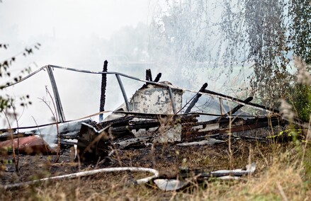 Pożar pustostanu przy ul. Warszawskiej