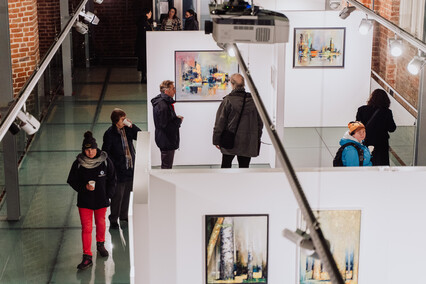 Malujące małżeństwo w Galerii EL