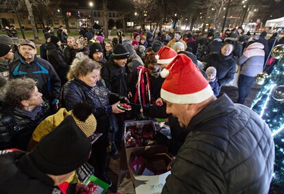 Wigilijny piątek na Placu Dworcowym