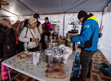 Gorący bigos, jemioła i życzenia od rolników