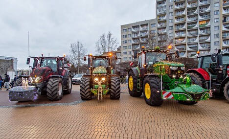 Gorący bigos, jemioła i życzenia od rolników