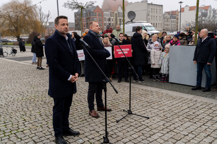 Rafał Trzaskowski w Elblągu: Taki projekt przekopu wreszcie można pochwalić