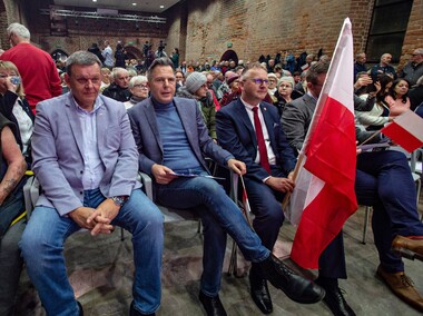 Karol Nawrocki w Elblągu: \"To studium upadku musimy powstrzymać\"