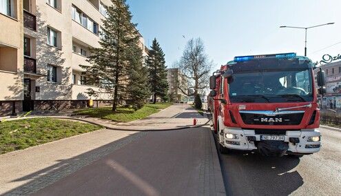 Pożar przy 12 Lutego