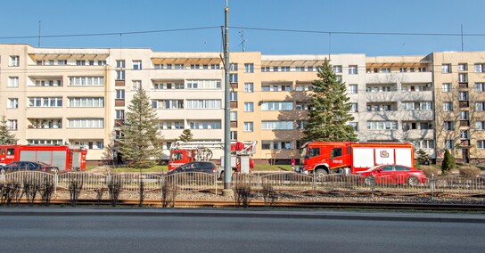 Pożar przy 12 Lutego