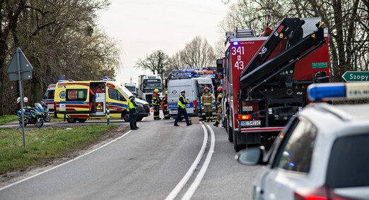Wypadek na drodze nr 22