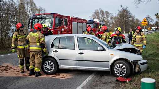 Wypadek na drodze nr 22