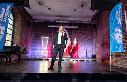 Adrian Zandberg w Elblągu. \"Za nami nie stoją multimilionerzy\"