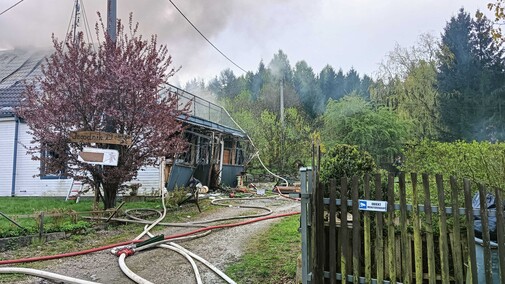 Najpierw wybuch, potem pożar
