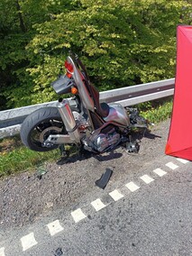 Motocyklista zginął na miejscu
