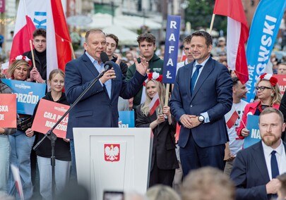 Rafał Trzaskowski w Elblągu. „Tych podziałów naprawdę już wystarczy”