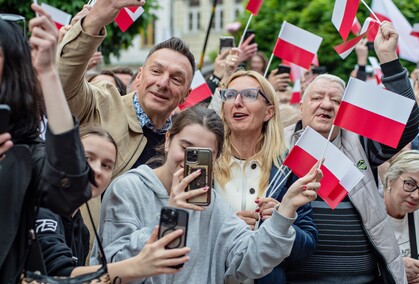 Rafał Trzaskowski w Elblągu. „Tych podziałów naprawdę już wystarczy”