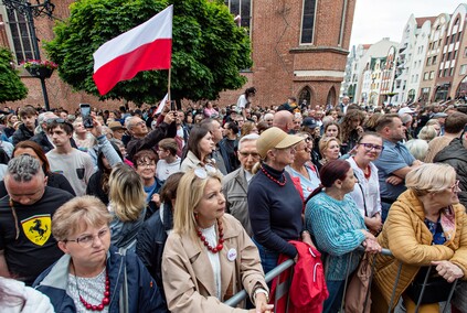 Rafał Trzaskowski w Elblągu. „Tych podziałów naprawdę już wystarczy”