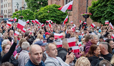 Rafał Trzaskowski w Elblągu. „Tych podziałów naprawdę już wystarczy”