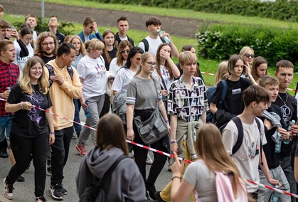 Studenci z kluczami do miasta