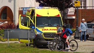 Pomoc strażaków na rzece