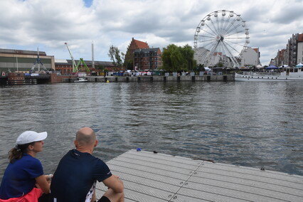 Smocze łodzie na rzece Elbląg