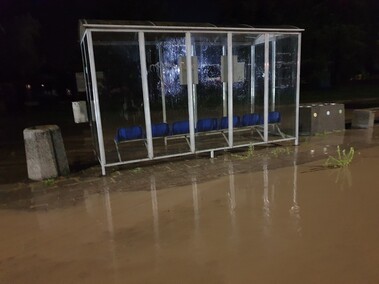 Tolkmicko całą noc walczyło z żywiołem