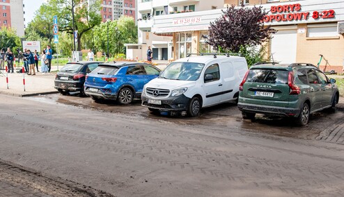 Przy Kumieli dzień po powodzi Przy Kumieli dzień po powodzi