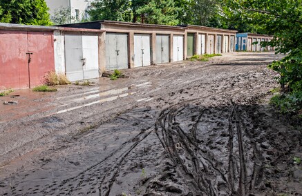 Przy Kumieli dzień po powodzi