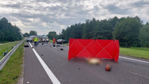 Motocyklista zginął na Berlince
