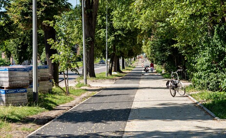 Ścieżki w budowie, rowerzyści już korzystają