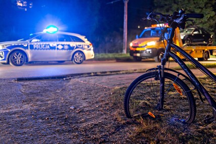 Potrącenie rowerzystki na Marymonckiej