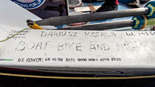 Dookoła świata na rowerze i łodzi wiosłowej
