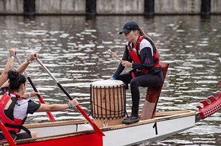 Smocze regaty na elbląskiej rzece