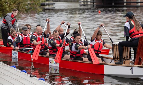 Smocze regaty na elbląskiej rzece