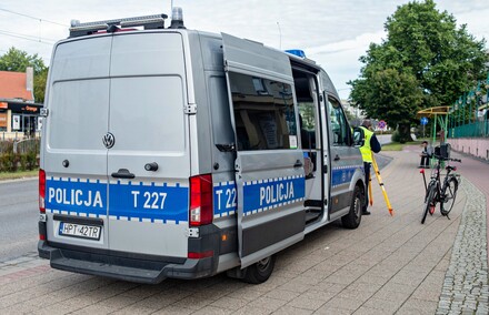 Zderzenie dwójki rowerzystów
