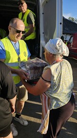 Z darami dla mieszkańców Ukrainy