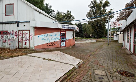 Więcej zieleni koło czołgu