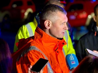 Pożar sortowni śmieci w Elblągu