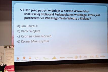 Krzysztof Jaworski wygrywa VII Wielki Test Wiedzy o Elblągu